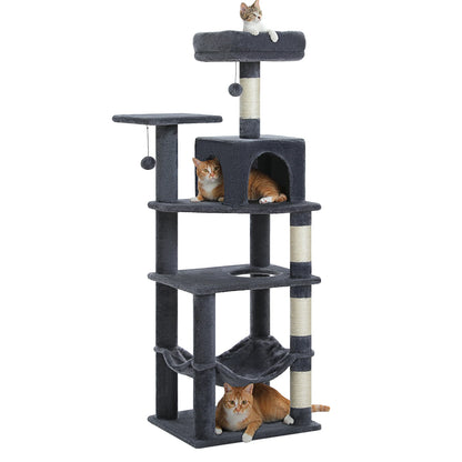 Cat Tree Tower with Private Condo, Top Perches