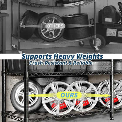 Heavy Duty Metal Shelving Unit 4-Tie