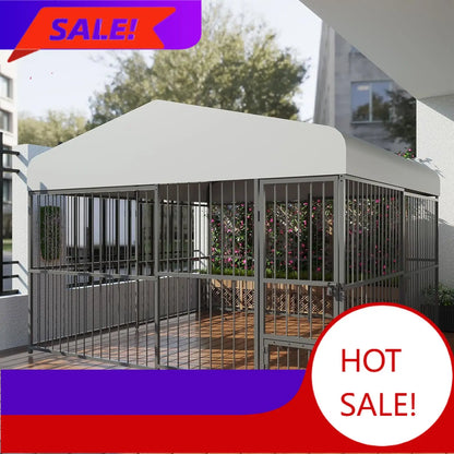 Large Dog Kennel Outside,10x10x6 FT