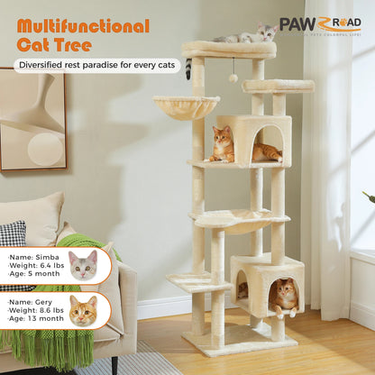 Tall Cat Tree Tower for Indoor Cats