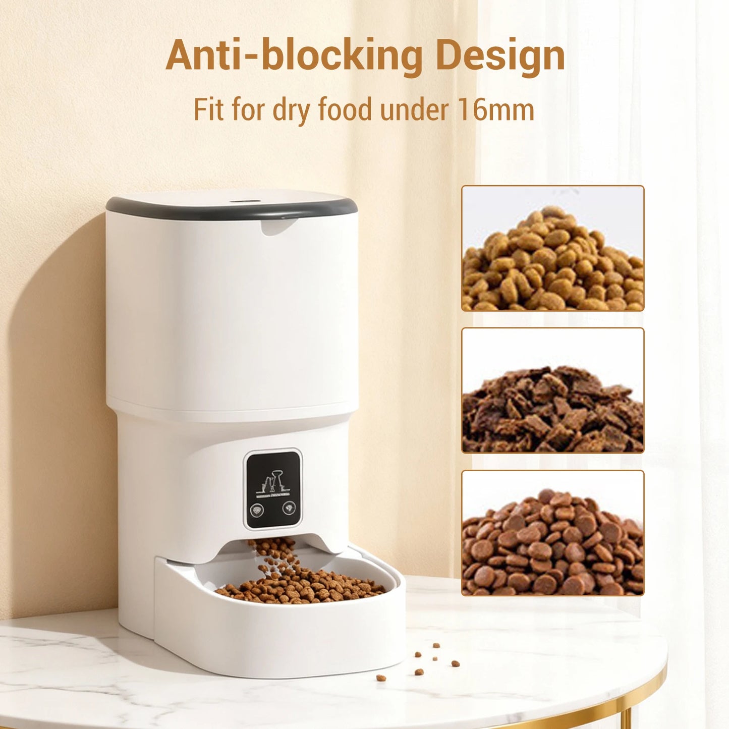 Automatic Cat Feeder with Timer Up to 6 Meals Per Day