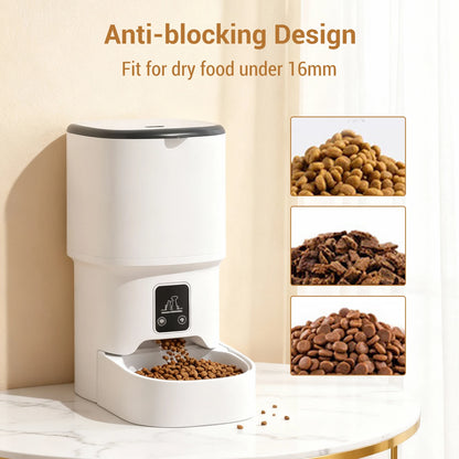Automatic Cat Feeder with Timer Up to 6 Meals Per Day