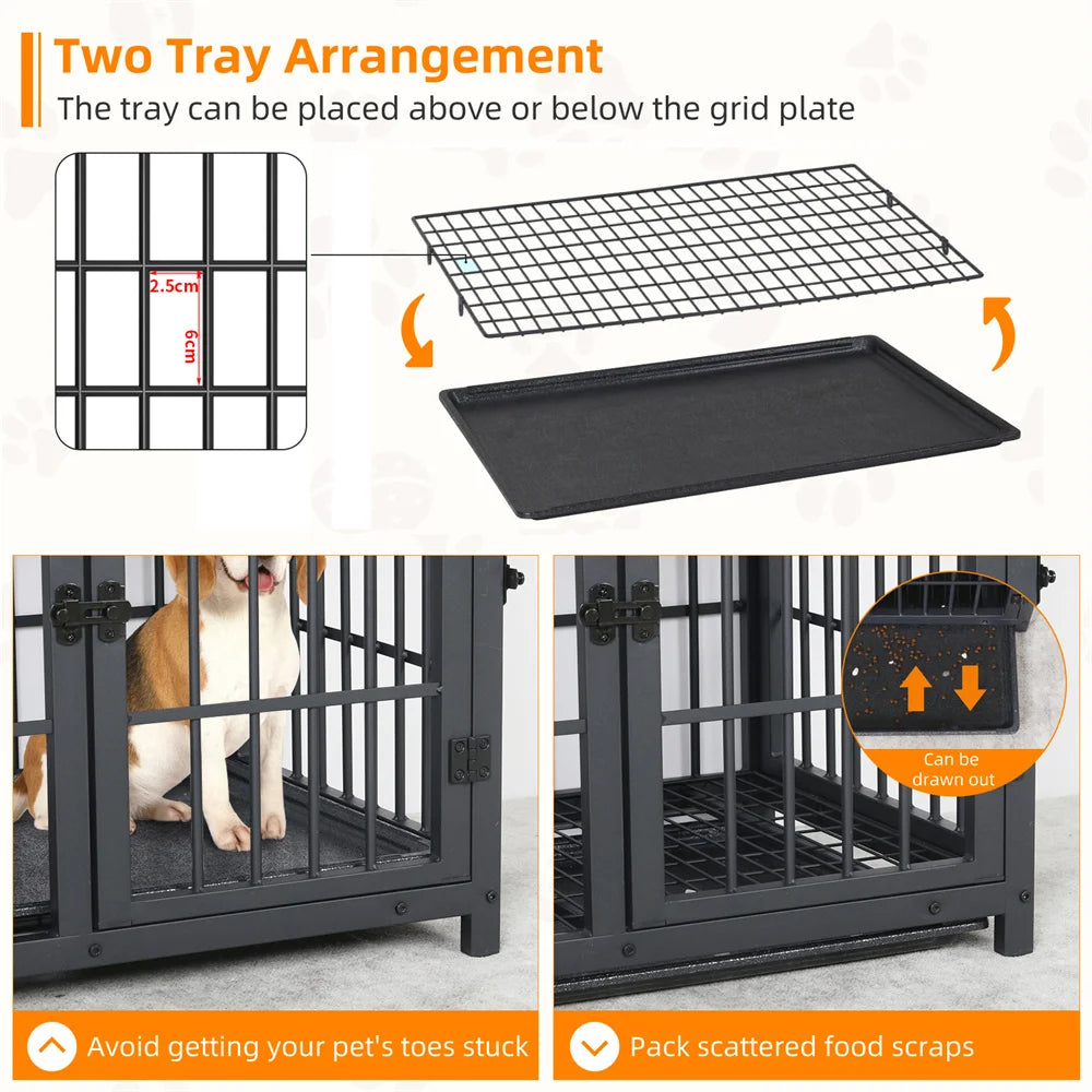 Large Wooden Dog Crate Indoor Furniture