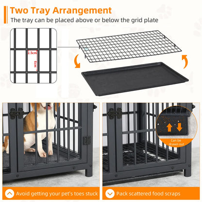 Large Wooden Dog Crate Indoor Furniture