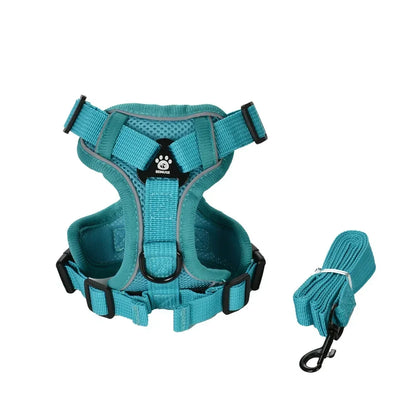 Pet Harness and Leash Set Reflective Walking Puppy Vest