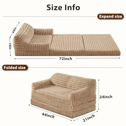 Foldable Human Dog Bed with Washable Cover