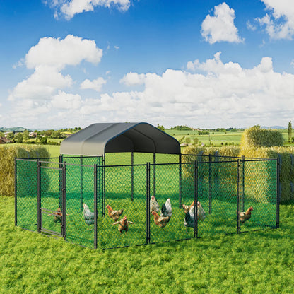 Chicken Coop/ Run Pen Metal Portable Cage
