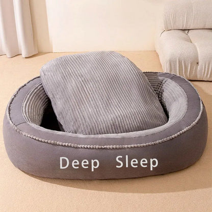 Pet Bed Comfortable Donut Round Washable