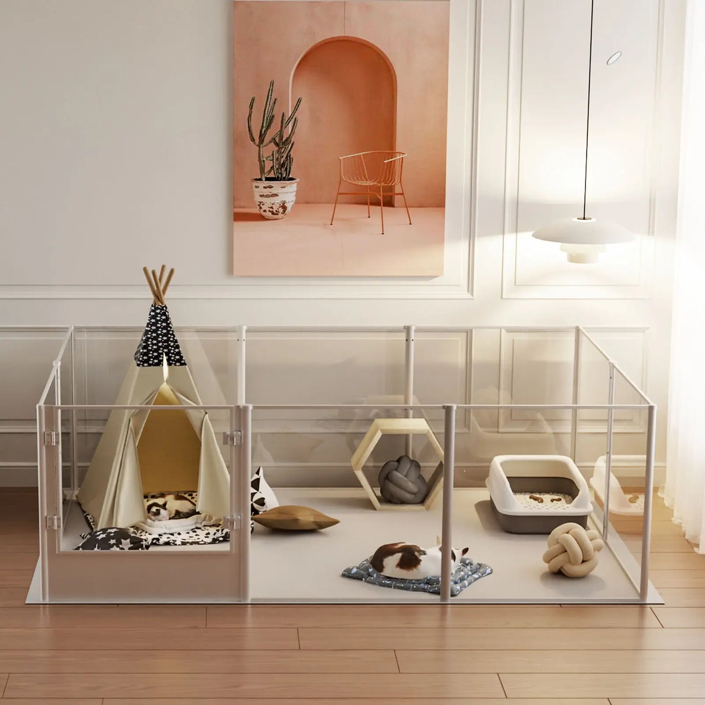 Pet Playpen Dog Whelping Pen Rabbit Guinea Pigs Hedgehogs Hamsters