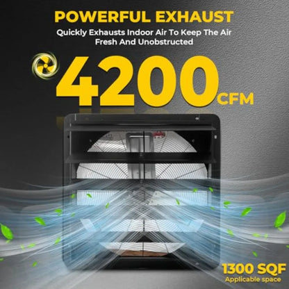24 Inch Wall Mounted Attic Exhaust Fan