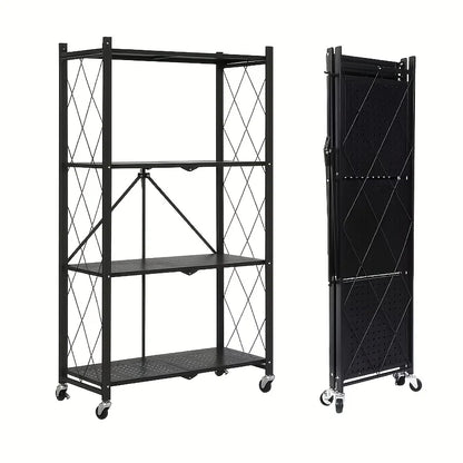 4/5 Layer Folding Storage Rack, with Wheels