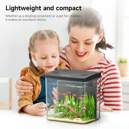 Desktop Fish Tank, 1.2 Gallon Self-Cleaning