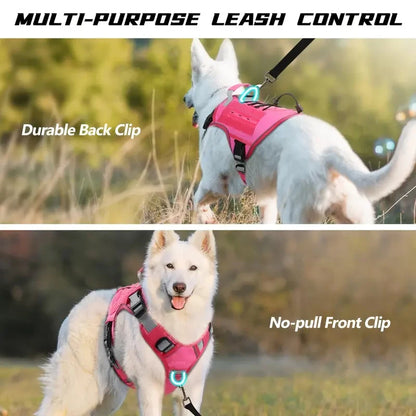 Adjustable No-Pull Tactical Dog Harness with Handle