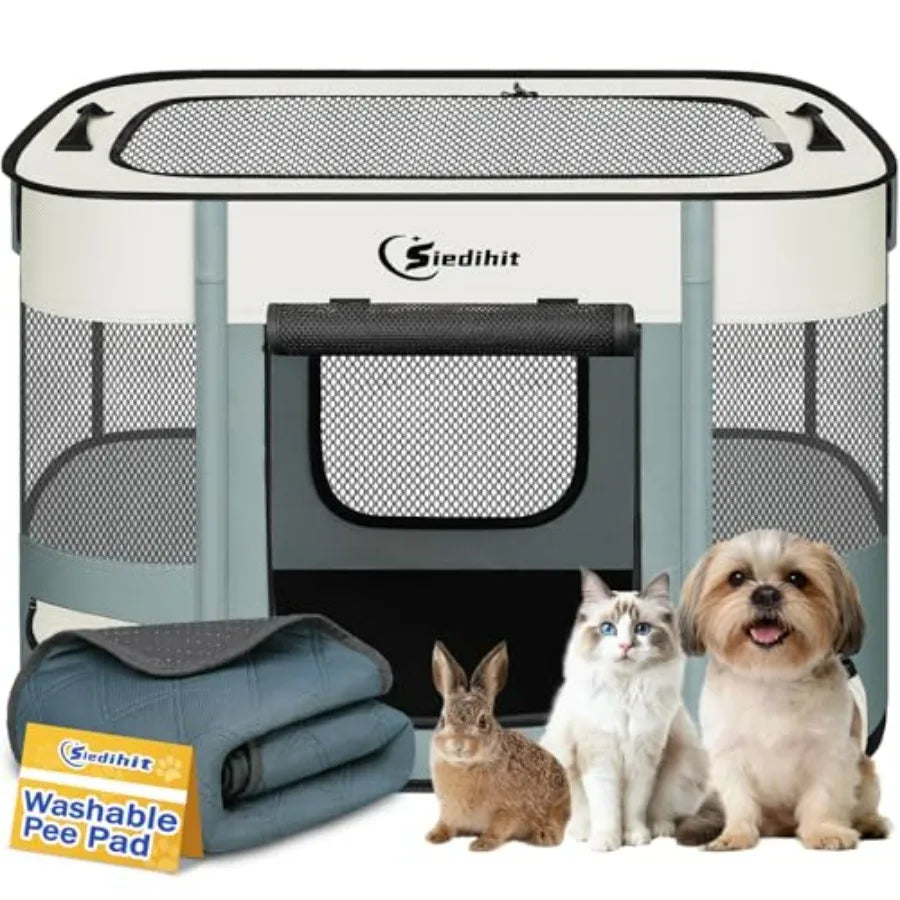 Cat / Puppy, Portable Playpens Indoor Outdoor Travel Camping