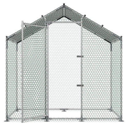 Large Metal Chicken Coop 6.6 x 3.3 x 6.6 ft