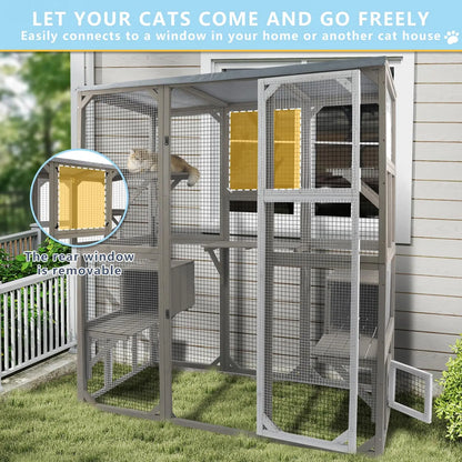 Catio Outdoor Cat Enclosure Large Window
