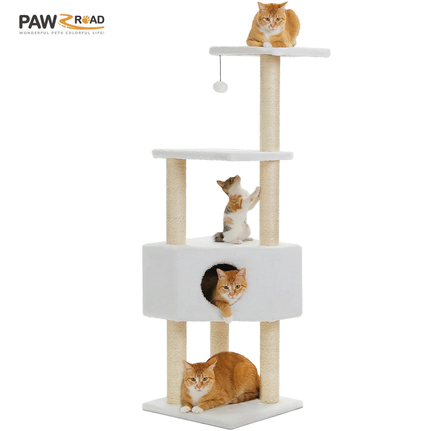 Cat Tree Tower with condo, House, Perch, Hammock,