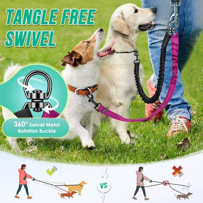 1.6ft Long Dual Dog Leash Attachment - Double Leashes
