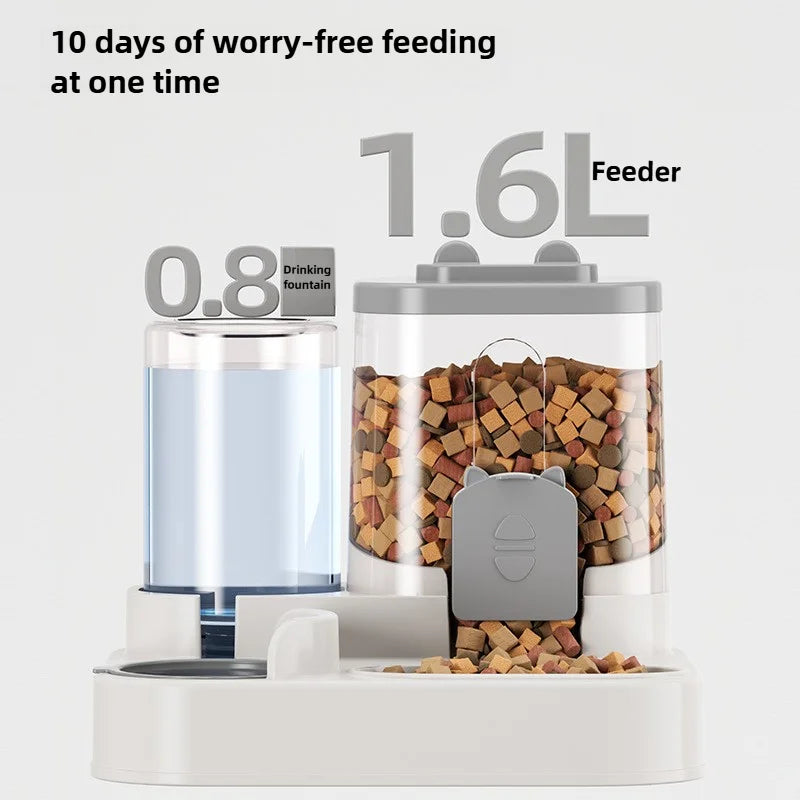 Cat /Dog Bowl Automatic Feeder/Water Dispenser