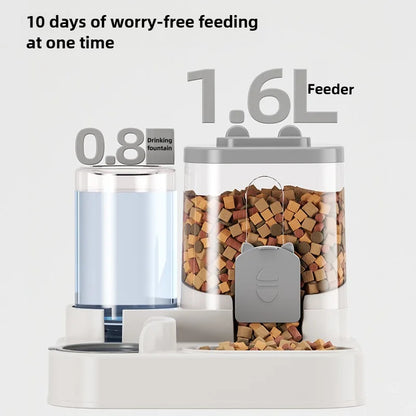 Cat /Dog Bowl Automatic Feeder/Water Dispenser