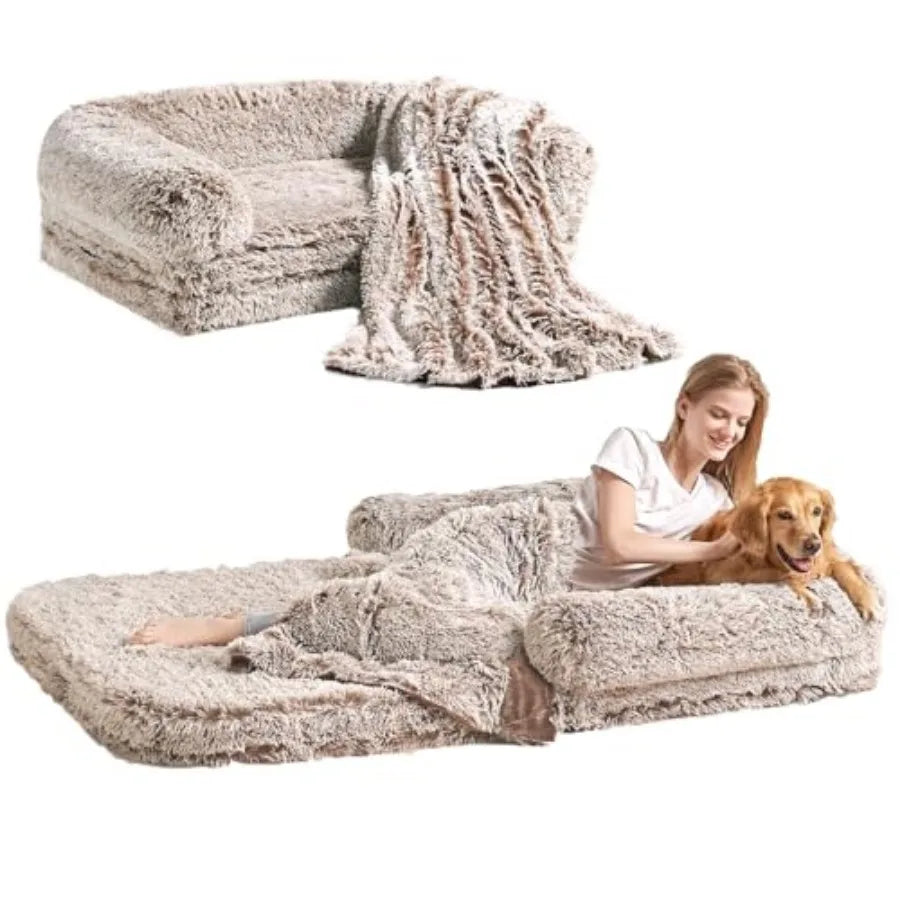 Foldable XXL Dog Bed for Large Dog, 54"x38"x7.5"