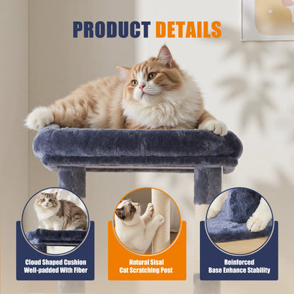 63In Cat Tree Tall Multi-Cat Climbing Tower for Pet