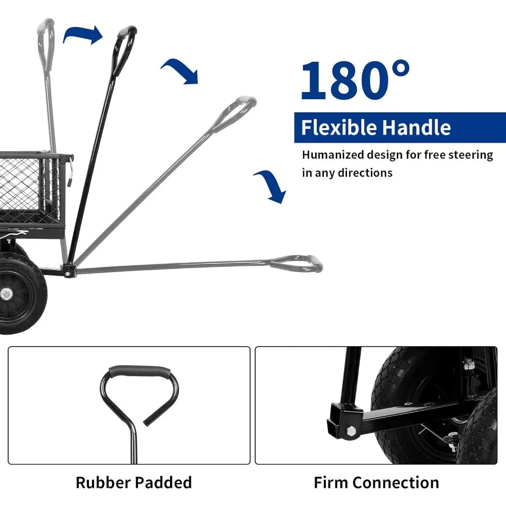 Steel Cart BILT HARD 400 lbs 10" Flat Free Tires