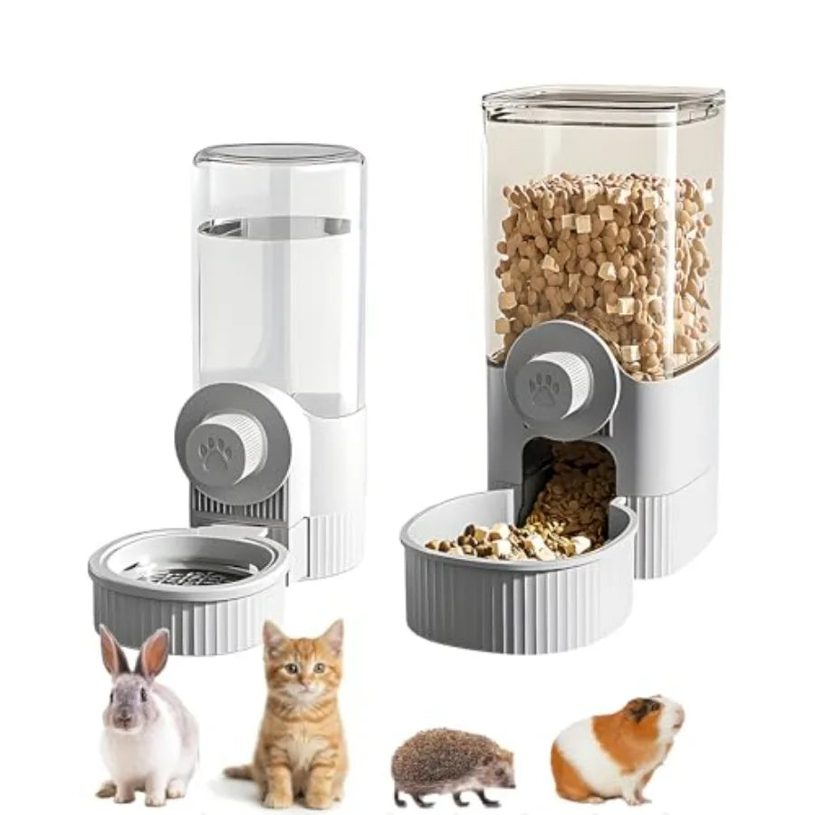 Automatic Hanging Gravity Pet Feeder and Water Dispenser