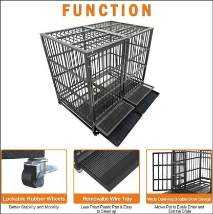 54 inch Heavy Duty Indestructible Dog Crate
