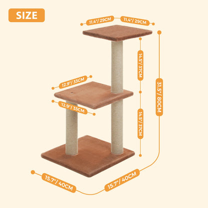 Cat tree Tower for Indoor Cats, Scratching Posts, Hammock, Top Perch
