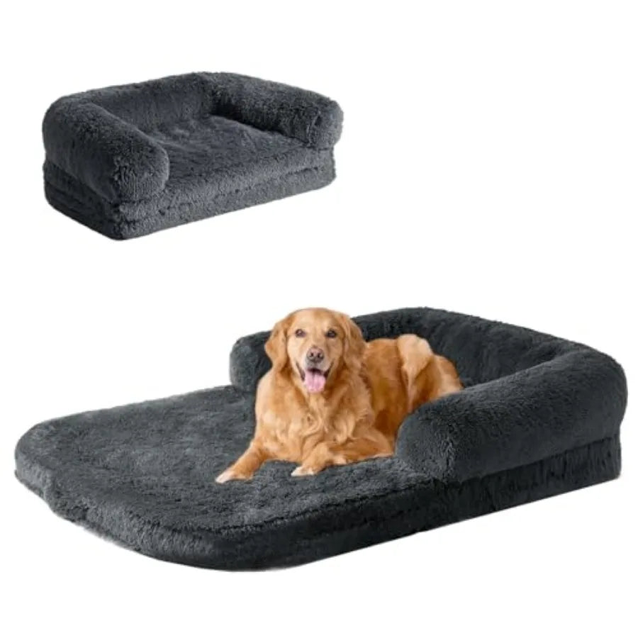 Foldable XXL Dog Bed for Large Dog, 54"x38"x7.5"