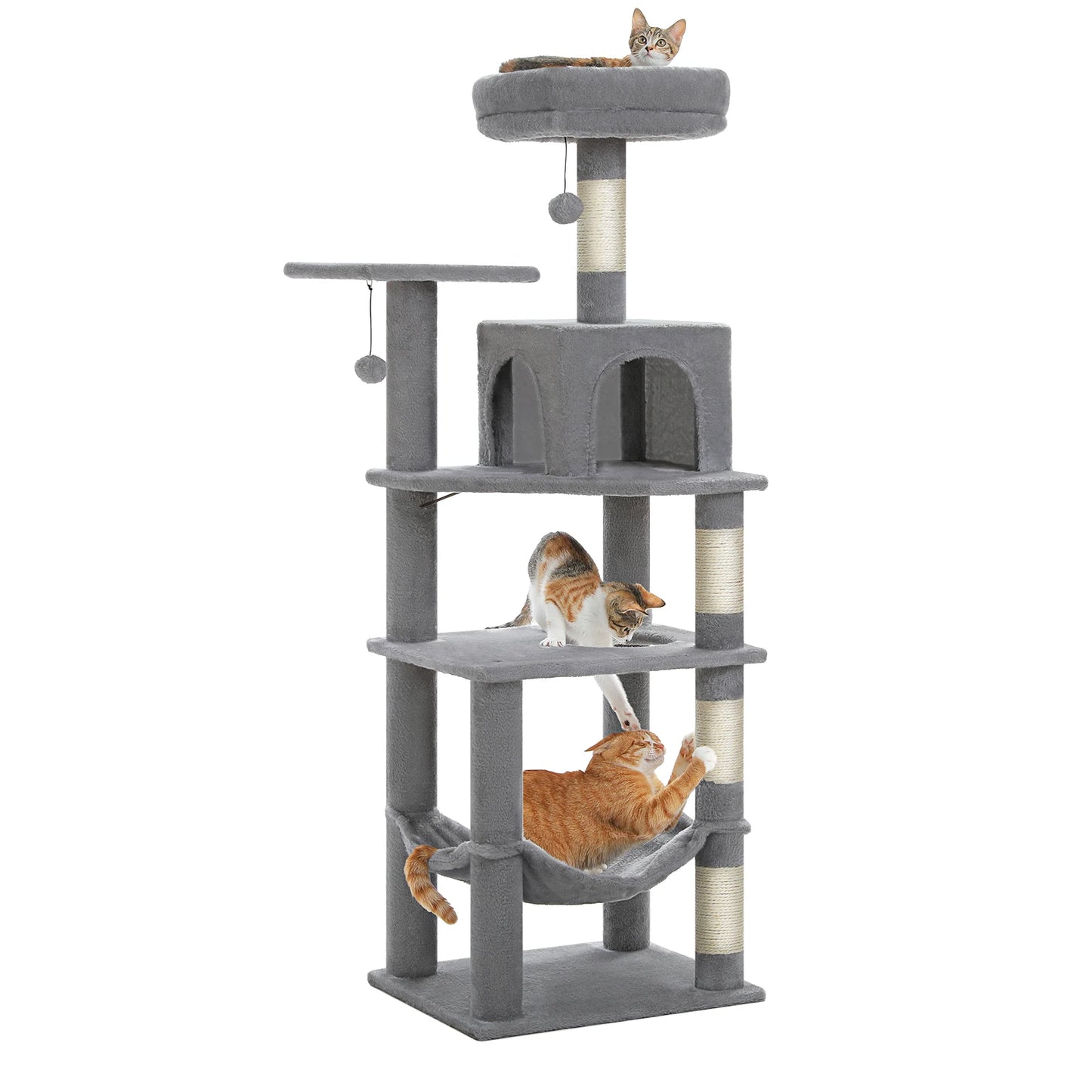 Cat Tree Tower with Private Condo, Top Perches