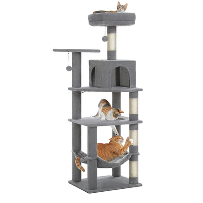 Cat Tree Tower with Private Condo, Top Perches