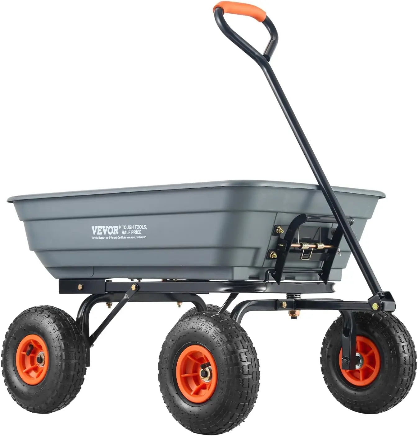 4 Cu.Ft. 600lbs Poly Garden Dump Cart,
