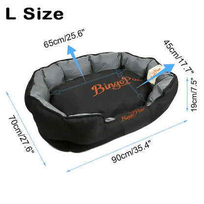 XXL XL Large Orthopedic Sofa Dog Bed Waterproof Pet Mat Kennel Pet Puppy Basket Washable Removable Cushion