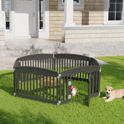 Plastic Dog Playpen 6 Panel 24IN Expandable Durable