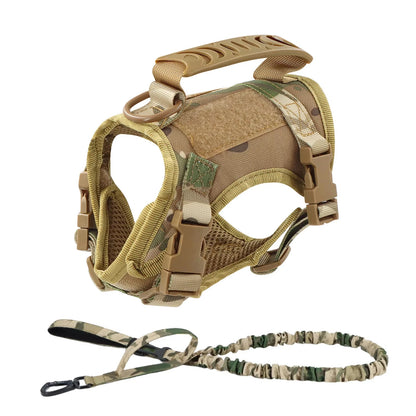 Tactical Puppy Harness Leash Set For Small Dogs