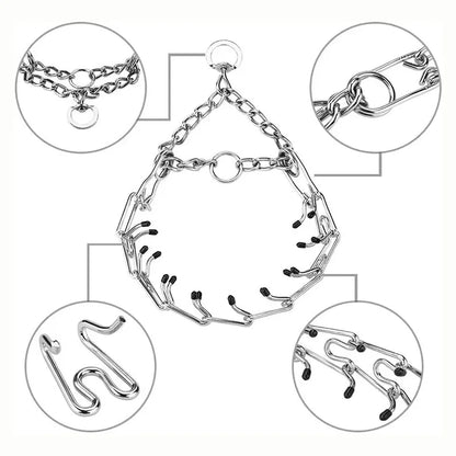 Collar Pinch Dog Training With Comfort Rubber Tips