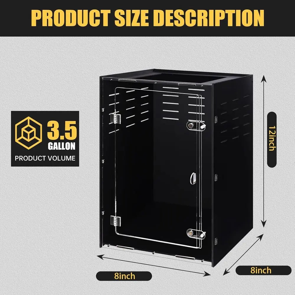 8 x 8 x 12 Ventilated PVC Enclosure