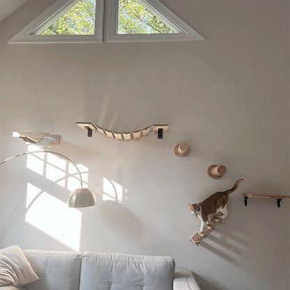 Cat Climbing Shelf Wall Mounted Four Step