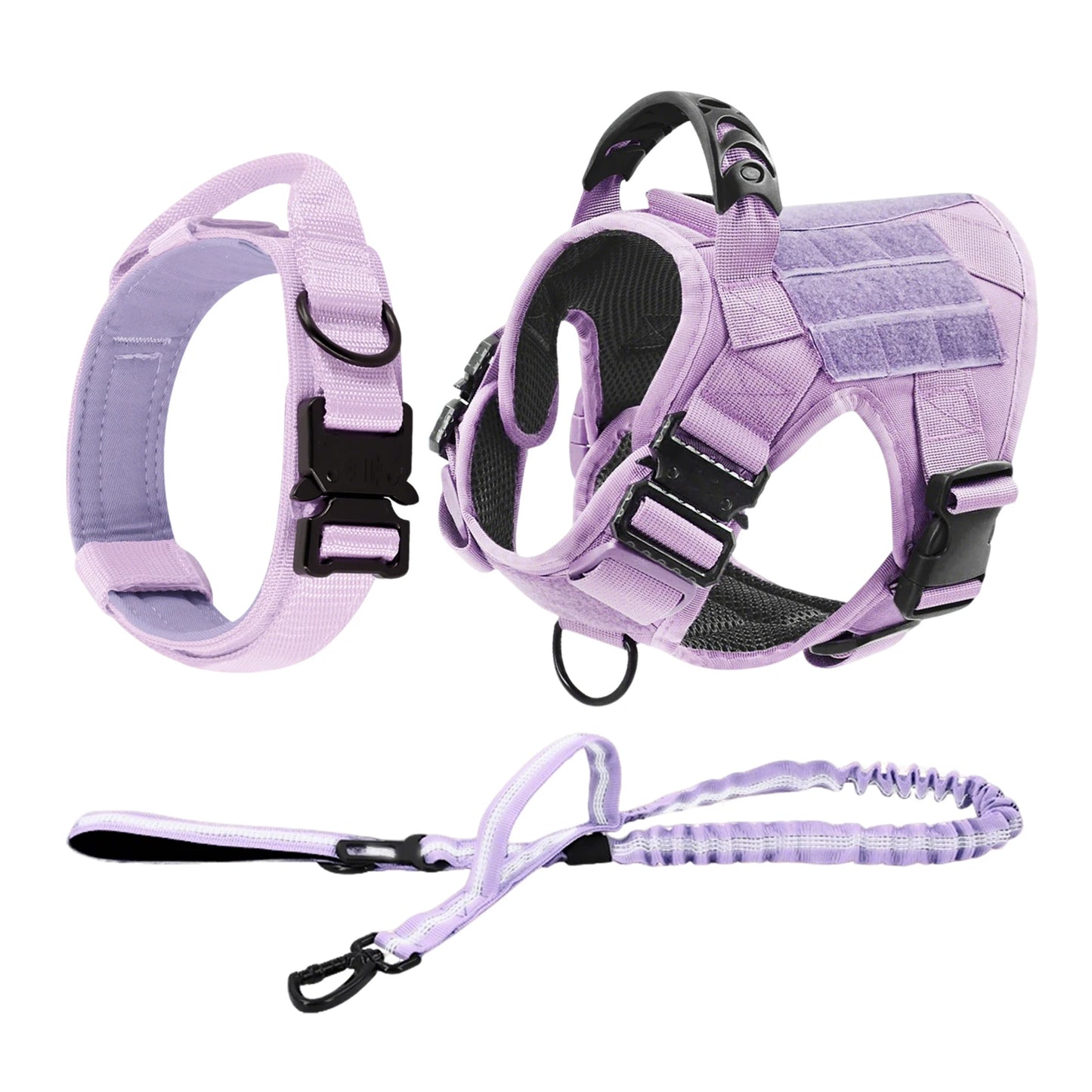 Military Pink Camouflage Dog Harness For Large Medium
