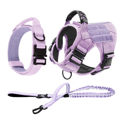 Military Pink Camouflage Dog Harness For Large Medium