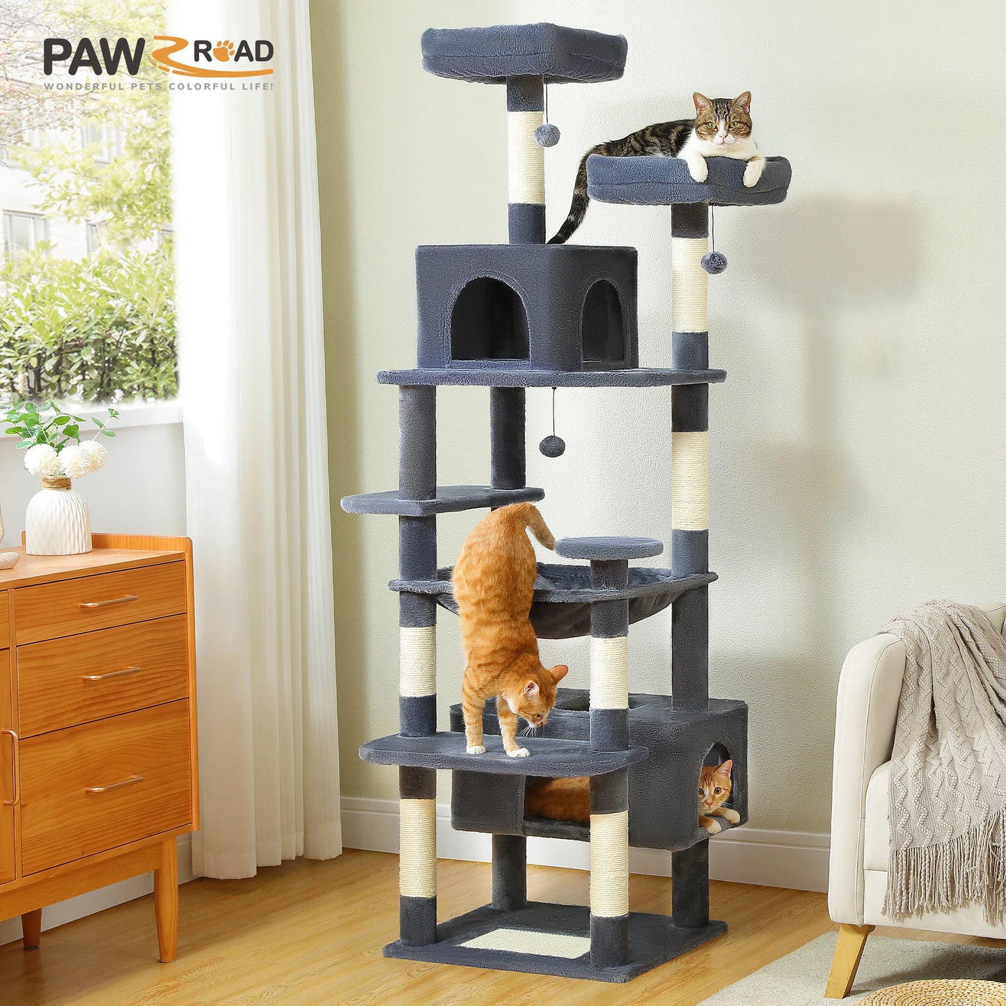 Large Cat Tree Tower for Indoor Cats