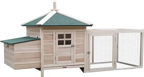 Wooden Chicken Coop with Nesting Box,