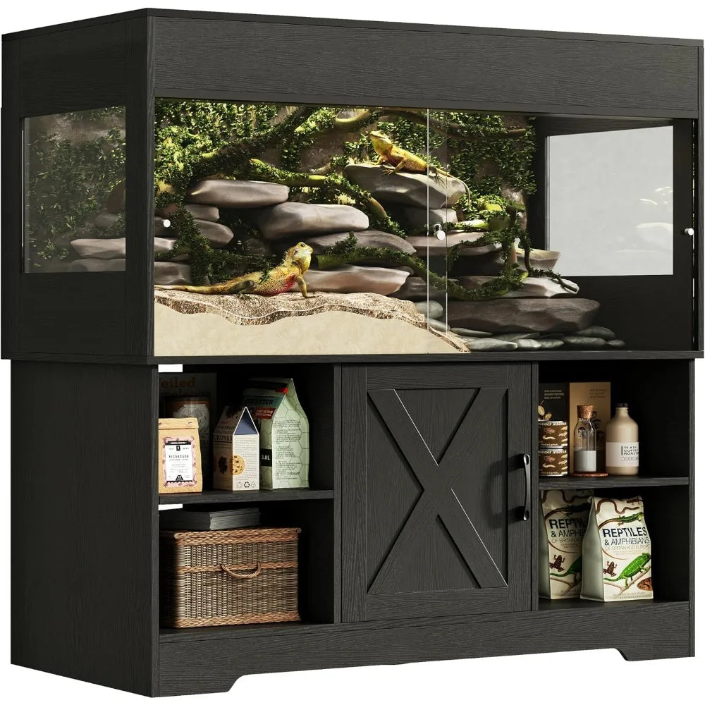 120 Gallon Reptile Tank with Stand 4x2x2