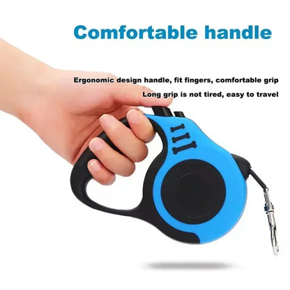 Retractable Dog Leash Outdoor Nylon Braided Rope