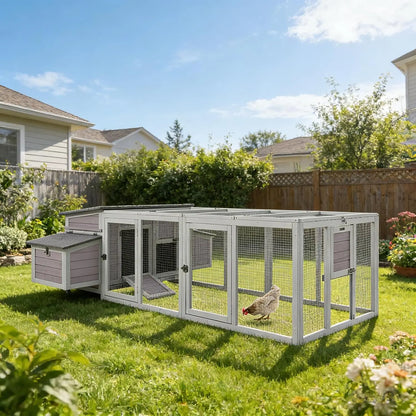 Large Wooden Chicken Coop for 4-6 Hens