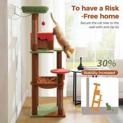 Multi-Level Cat Tree Tower with Condo Hammock