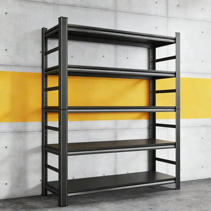 72" H X 48" W X 24" D Heavy Duty Garage Shelving Unit 5 Tier