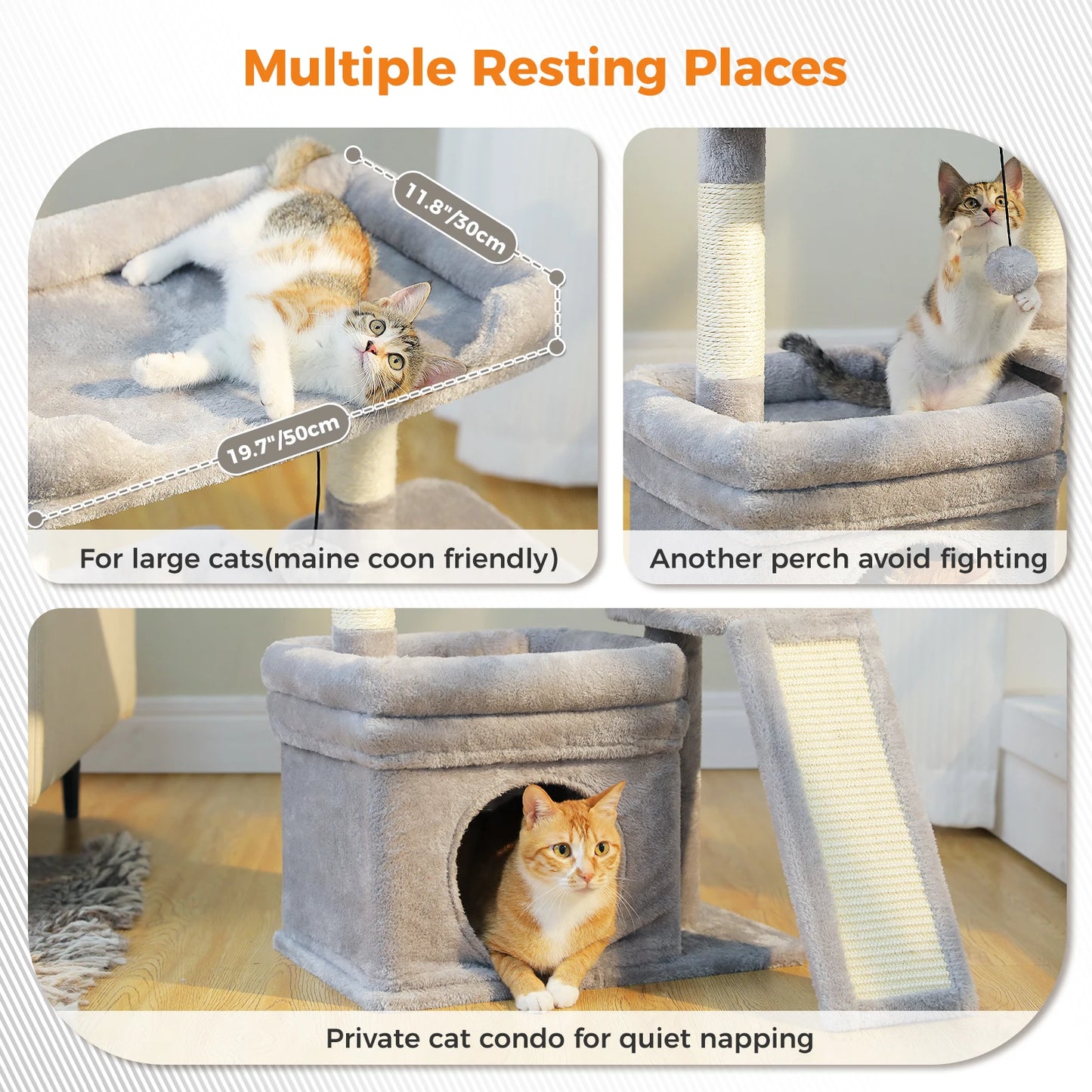 Small Cat Tree for Indoor Cat Tower